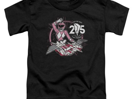 POWER RANGERS : PINK 25 S\S TODDLER TEE Black SM (2T) Online Sale