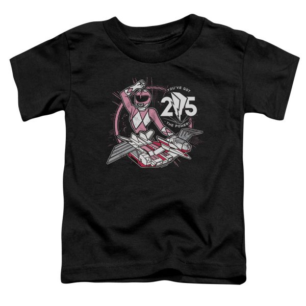 POWER RANGERS : PINK 25 S\S TODDLER TEE Black SM (2T) Online Sale