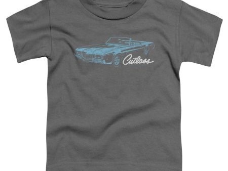 OLDSMOBILE : 68 CUTLASS TODDLER SHORT SLEEVE Charcoal XL (5T) Hot on Sale