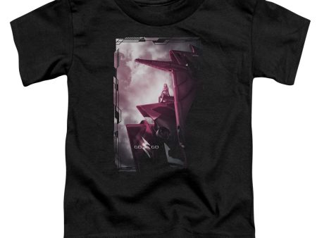 POWER RANGERS : PINK ZORD POSTER S\S TODDLER TEE Black LG (4T) on Sale