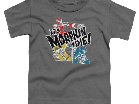 POWER RANGERS : PANELS S\S TODDLER TEE Charcoal MD (3T) For Discount