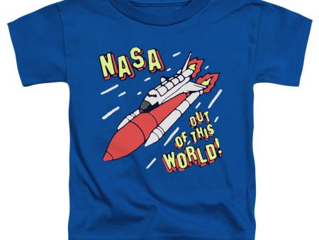 NASA : OUT OF THIS WORLD TODDLER SHORT SLEEVE Royal Blue XL (5T) Online Sale