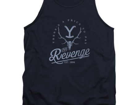 YELLOWSTONE : REVENGE SKULL ADULT TANK Navy LG Supply