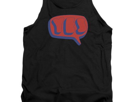 YES : WORD BUBBLE ADULT TANK Black MD Fashion