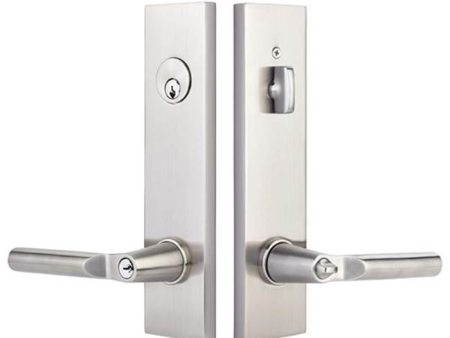 Emtek 5322ROU 2-PT Lock Key in Knob  Lever Double Cyl , Modern Rectangular Plate , Round Knob on Sale