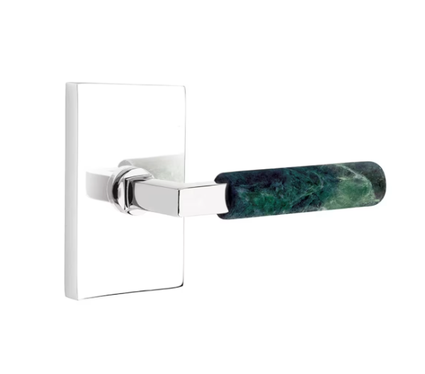 Emtek 5316.CCUS14.MRKGN Select Passage , Urban Modern Rosette , Conical Stem , Green Marble Knob For Discount